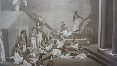 Black and White photograph of the Bacchae 1930