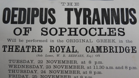 Playbill of Oedipus Tyrannus 1887
